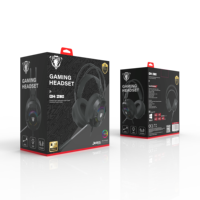 Casque de jeu JEDEL GH280 à double suspension, avec éclairage RGB, son surround virtuel 7.1, casque de jeu supra-auriculaire pour PC, PS4, PS5