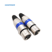 Connecteurs XLR Microphone, mâle et femelle, 3 broches, coque métallique, pièces