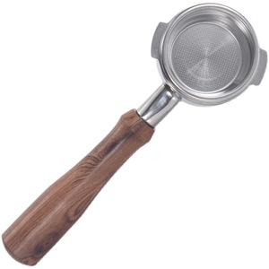 Portafiltro de Acero Inoxidable 304 con Base de Madera Sólida, Accesorio para Cafeteras Nova - Product Image 5