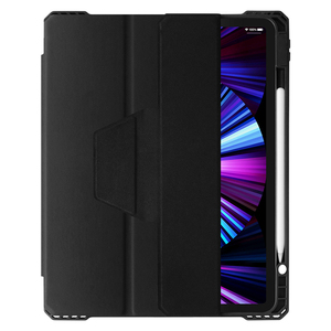 Étui antichoc <span class=keywords><strong>vert</strong></span> transparent pour <span class=keywords><strong>iPad</strong></span> 7 8 9 10,2 pouces en PC et TPU avec airbag, support pliable à quatre coins, porte-crayon et fonction veille/réveil automatique - Product Image 1