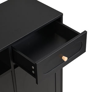 أنيق ، مع أبواب ودرج مقوسة ، خزانة تخزين مع أرفف قابلة للتعديل للمداخل ، غرفة المعيشة - Product Image 4