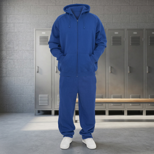 Survêtement à capuche pour homme 100% coton, coupe-vent, respirant, pour l'entraînement et le jogging en hiver - Product Image 3