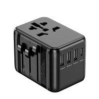 Worldplug Tipe-C Pengisian Cepat Distribusi Cerdas Adaptor Universal Multi-negara untuk Perjalanan Internasional