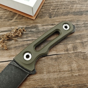 Cuchillo Fijo de Acero 8Cr13MoV de 3.70 Pulgadas con Mango Completo de Fibra de Nylon Antideslizante para Camping y Aventura en la Selva, Ideal para DIY y OEM - Product Image 3