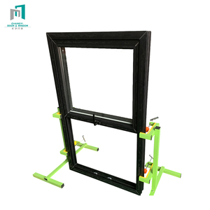 Ventanas corredizas verticales Upvc caseras de CHANGYI, ventanas colgantes dobles con doble acristalamiento templado, ventana colgada doble a la venta - Product Image 1