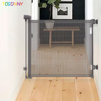 Barrière de sécurité pour bébé rétractable en PVC, porte, escalier, filet de sécurité pour enfant, barrière de sécurité robuste anti-chute, barrière de sécurité rétractable pour bébé