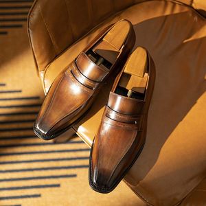 Chaussures de luxe de haute qualité Lefu, style britannique, formelles, VALENTINA, en cuir patchwork, respirantes, légères, antidérapantes, en caoutchouc - Product Image 3