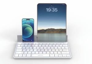 Multi-Device Ultra-Slim Universal Portable Slim 78keys Rechargeable bluetooth Keyboard with case <b>Stand</b> - Product Image 4