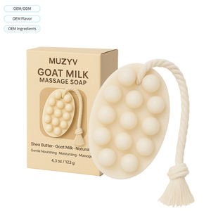 Saponetta Artigianale Naturale al Sego Lavorata a Freddo 120g per Massaggio Corpo Viso Capelli 3 in 1 - Product Image 1