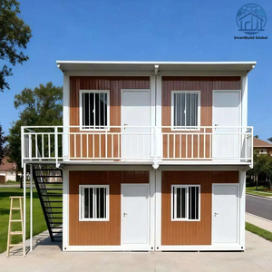 Maison conteneur démontable préfabriquée 20 pieds, 1 chambre, 1 salle de bain, modulaire, connectée par boulons, certifiée CE pour hôtel - Product Image 1