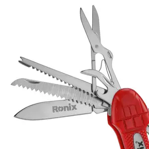 Ronix Rh-1192 Multitool dao 14-trong 1 multitools gấp dao đa năng sinh tồn ngoài trời di động đa công cụ thiết lập