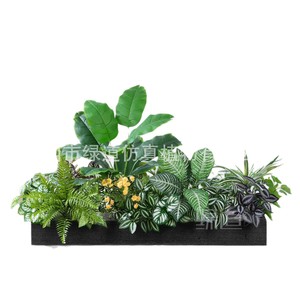 Boîte à fleurs artificielles Greenway, 10cm-30cm de hauteur, en plastique, pour la décoration du salon, de la porte, du balcon - Product Image 1