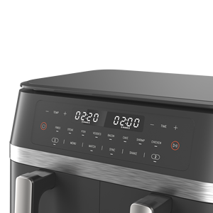 Four à friture à air chaud double 11L, grande capacité familiale, grand écran tactile LCD, style luxueux, pour hôtels et garages - Product Image 5