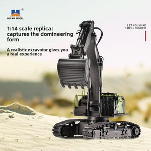Excavatrice radiocommandée en alliage 1:14, 2,4 GHz, 28 canaux, rotation illimitée, jouet véhicule de construction RC <span class=keywords><strong>Huina</strong></span> <span class=keywords><strong>1593</strong></span> - Product Image 4