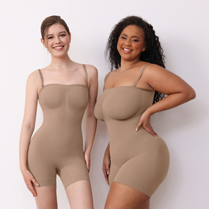 Body gainant taille haute pour femme, effet ventre plat, avec bretelles amovibles, idéal pour robes, combinaisons et post-partum - Product Image 2