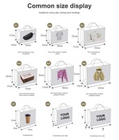 Luxuriöse Kunstpapier-Einkaufstasche mit Siebdruck, Schwarz, mit Bandgriff für Supermarkt-Promotion, Einzelhandel und Geschenkverpackung