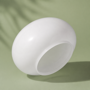 Abat-jour en verre soufflé blanc laiteux style soucoupe opale dépoli pour lampe de plafond chambre <span class=keywords><strong>balcon</strong></span> - Product Image 4