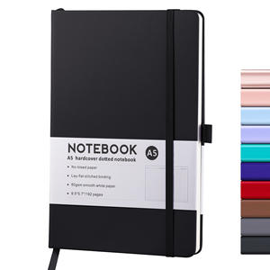 Vente directe d'usine, carnet <span class=keywords><strong>de</strong></span> notes ligné A5, règles scolaires, carnet épais pour écrire, couverture rigide en PU - Product Image 1