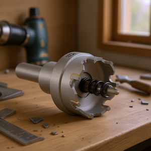 Scie cloche Fervi avec inserts en carbure dur 35 mm pour perçage du métal et du bois - Product Image 2