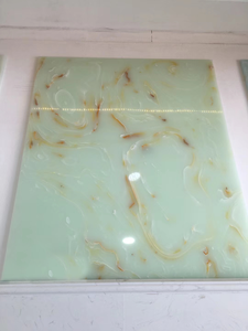 اليشم أونيكس مهندس مظهر طبيعي رخام حجر صناعي لوح صخري g لكل سم 3 كثافة لوظائف متعددة - Product Image 4