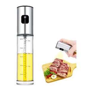 HM 100ml Refillable Food Grade Olive Oil Sprayer Spritzer For Cooking Air Fryer Salad BBQ Roasting