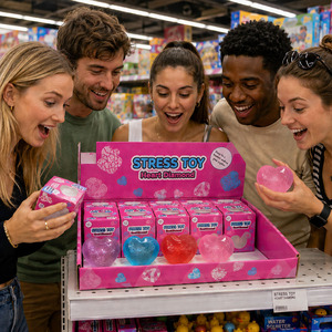 Jouets Squishy en Maltose de Haute Qualité en Gros, en Forme de Cœur, à Remontée Lente, Jouet Sensoriel Anti-Stress à Presser, Directement de l'Usine - Product Image 2