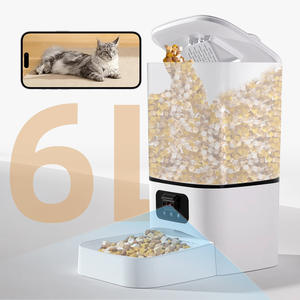 Distributeur automatique intelligent pour animaux de compagnie 6L avec caméra, vision nocturne grand angle, machine d'alimentation programmée pour chats et chiens, gamelle pour animaux en stock - Product Image 2