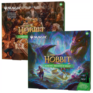 Set <span class=keywords><strong>de</strong></span> Caja <span class=keywords><strong>de</strong></span> Escenas <span class=keywords><strong>de</strong></span> El Hobbit: Rompe las Placas y Tesoros <span class=keywords><strong>de</strong></span> Smaug - Caja <span class=keywords><strong>de</strong></span> Exhibición <span class=keywords><strong>de</strong></span> Escenas <span class=keywords><strong>de</strong></span> Cartas Coleccionables TCG - Product Image 1