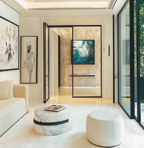 Nhà máy tùy chỉnh có kích thước sắt đóng khung văn phòng phân vùng thép pháp cửa nhập cửa kính - Product Image 2