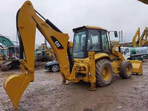 أعمال البناء آلة جرار مستخدم لودر حفار ذو عجلات ، تستخدم كاتربيلر 416F - Product Image 3