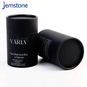 Tube en papier alimentaire personnalisé, design recyclable, cylindre en carton kraft, emballage pour poudre, conteneur en papier pour poudre de café - Product Image 2