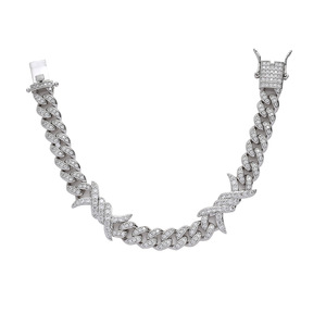 Hip Hop Cuban <b>Bracelet</b> 10mm Men's <b>Bracelet</b>, Personalized Cuban Jewelry Tanjing Fashion Lijing Necklace - Product Image 3