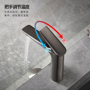 Copper Basin Faucet Single Handle <b>Deck</b> Mounted 2gpm Ceramic Valve Core For Bathroom Sink - Product Image 2