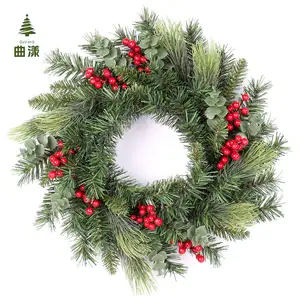 Manufacturer Customized Door Christmas Wreath for Front Door Winter Greenery Home