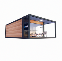 Cabane en A pour le glamping |   Maison préfabriquée modulaire pour camping de villégiature |   Chalet de montagne en verre de luxe prêt à être expédié