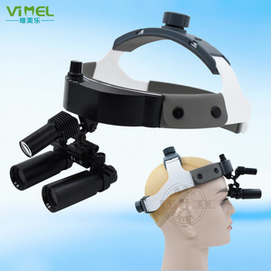Lupa Quirúrgica Dental Vimel 6x con Lámpara Frontal LED para Microcirugía Oral, Cirugía Plástica y Sutura Vascular - Product Image 1