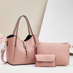 Vintage Fashion Four-piece PU Leather Simple Shoulder Bags <b>Cheap</b> <b>Purse</b> Wholesale Women Handbags - Product Image 6