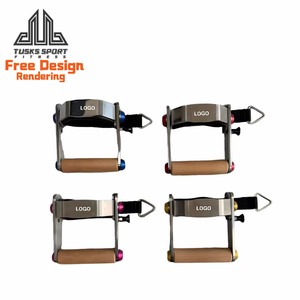 Poignée de tirage vertical en acier inoxydable avec poignée latérale en bois pour entraînement, accessoire de traction pour rack de musculation, robuste et de qualité supérieure - Product Image 1
