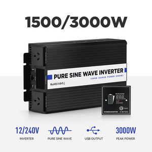 Contrôleur de charge solaire hybride Kungf Solar pour <span class=keywords><strong>micro</strong></span>-voiture, onduleur DC/AC 1500W-<span class=keywords><strong>2000W</strong></span> monophasé à onde sinusoïdale pure 60Hz 99,9% - Product Image 2