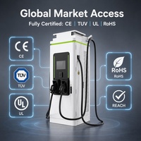 Station de recharge rapide DC MIDA 120kW 160kW 180kW OCPP 1.6J Niveau 3 pour véhicules électriques, double CCS2 GBT pour projets commerciaux