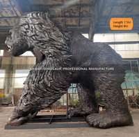 Modèle de statue d'animal animatronique personnalisé Kawah Factory, gorille animatronique pour parc