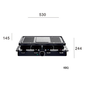 <span class=keywords><strong>Machine</strong></span> à <span class=keywords><strong>raclette</strong></span> électrique d'intérieur innovante <span class=keywords><strong>pour</strong></span> le fromage, matériau antiadhésif PTFE, efficacité énergétique classe A+++ 1200-1300W <span class=keywords><strong>pour</strong></span> la maison - Product Image 4