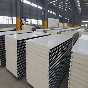 Panneaux sandwich durables en <span class=keywords><strong>polystyrène</strong></span> avec revêtement en acier galvanisé, polyuréthane/PIR/<span class=keywords><strong>laine</strong></span> <span class=keywords><strong>de</strong></span> <span class=keywords><strong>roche</strong></span>/<span class=keywords><strong>laine</strong></span> <span class=keywords><strong>de</strong></span> verre - Product Image 4