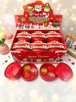 Jouet sensoriel Squishy en forme de boulette de maltose de Noël pour filles et garçons, à remontée lente, anti-stress, à presser, en TPR, à partir de 14 ans