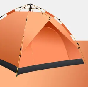 Tenda de acampamento de nylon, multiuso, à prova d' água, respirável, automática, multi pessoa, acampamento ao ar livre, praia, acampamento, mantem quente