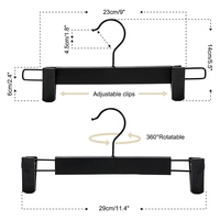 Nuevo Perchero de Plástico Tipo Boutique para Faldas y Pantalones con Pinzas Antideslizantes, Percha Doméstica para Ropa de Adulto, Soporte para Pantalones