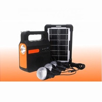Nouvelle Banque d'alimentation solaire multifonctionnelle avec radio FM et port de charge USB, ainsi que un ensemble d'ampoules