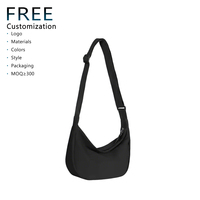 Sac à bandoulière géométrique en nylon imperméable pour femme, avec sangle épaisse, idéal pour l'extérieur – Fabrication OEM/ODM sur mesure