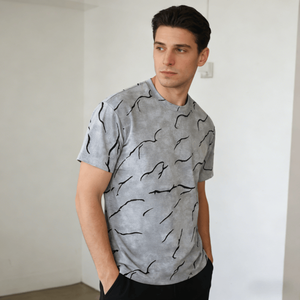 T-shirts basiques surdimensionnés de haute qualité en polyester/coton, à épaules tombantes, pour impression sérigraphique, personnalisables avec logo brodé - Product Image 2