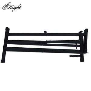 حامل بيانو إلكتروني كامل مزدوج + إطار مرفع حامل بيانو قابل للتعديل حامل لوحة مفاتيح بيانو إلكتروني - Product Image 5